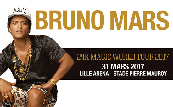 Bruno Mars au Stade pour sa tournée mondiale !
